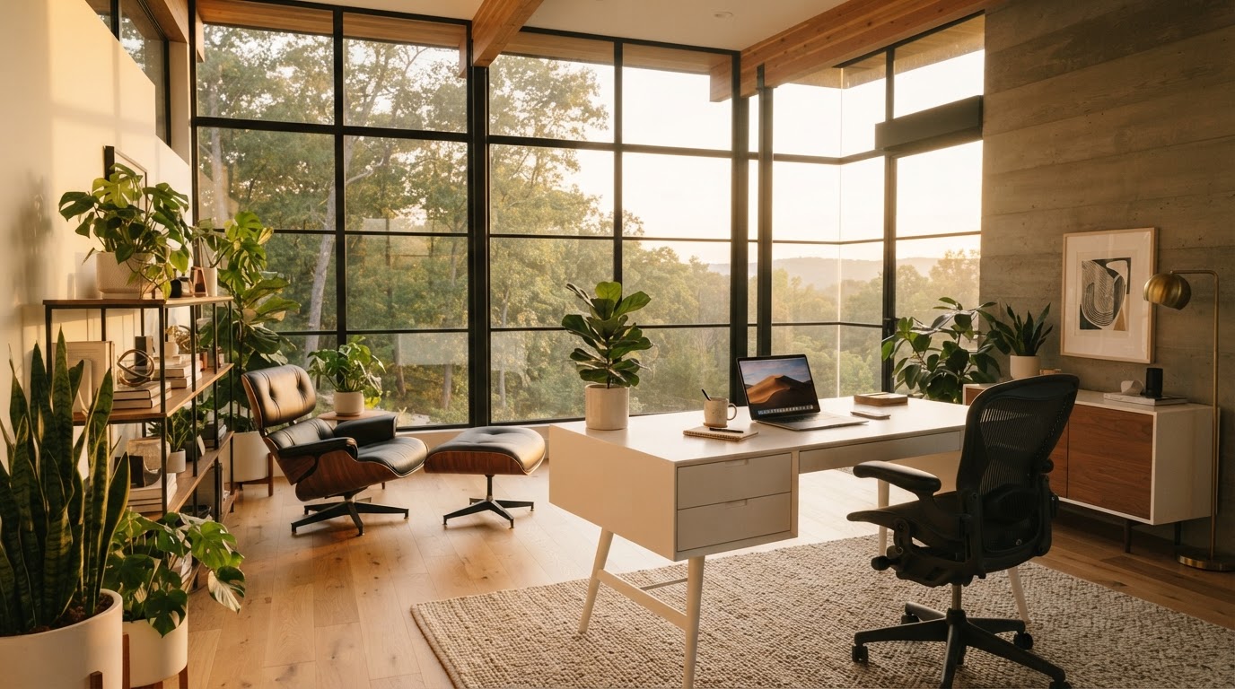 Modern home office interior
