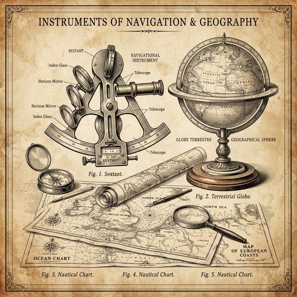 Antique measuring instruments