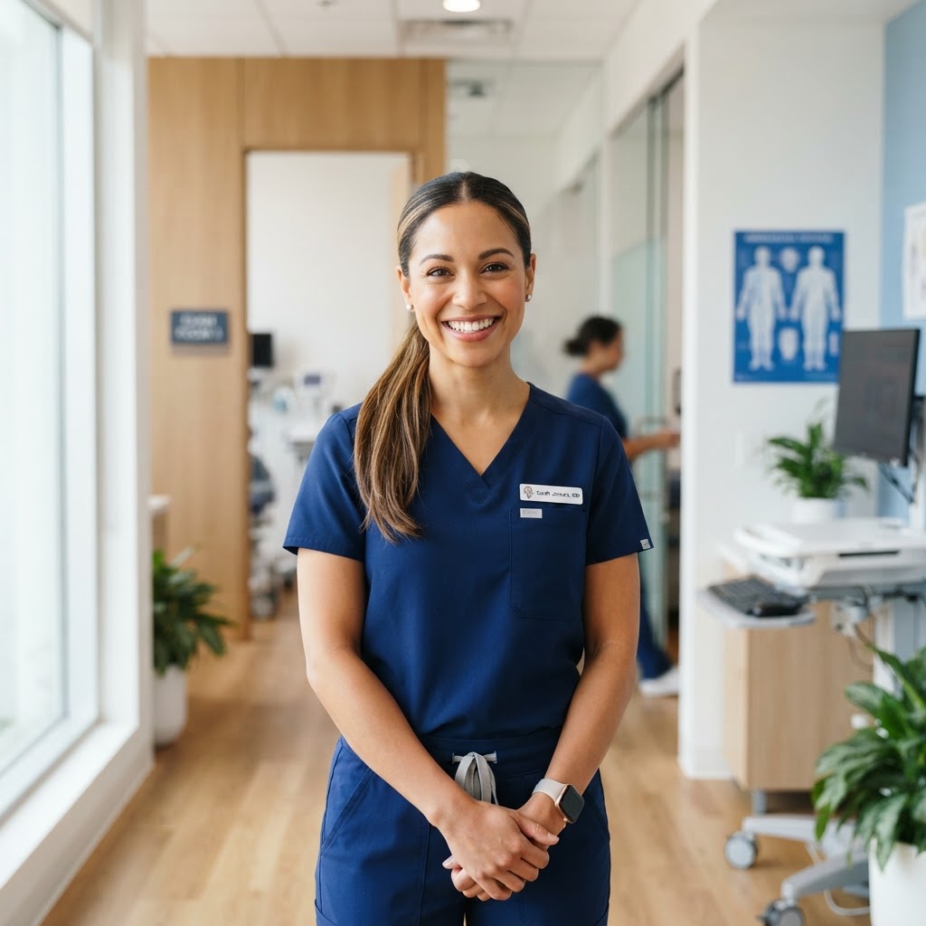 Healthcare professional ready to help
