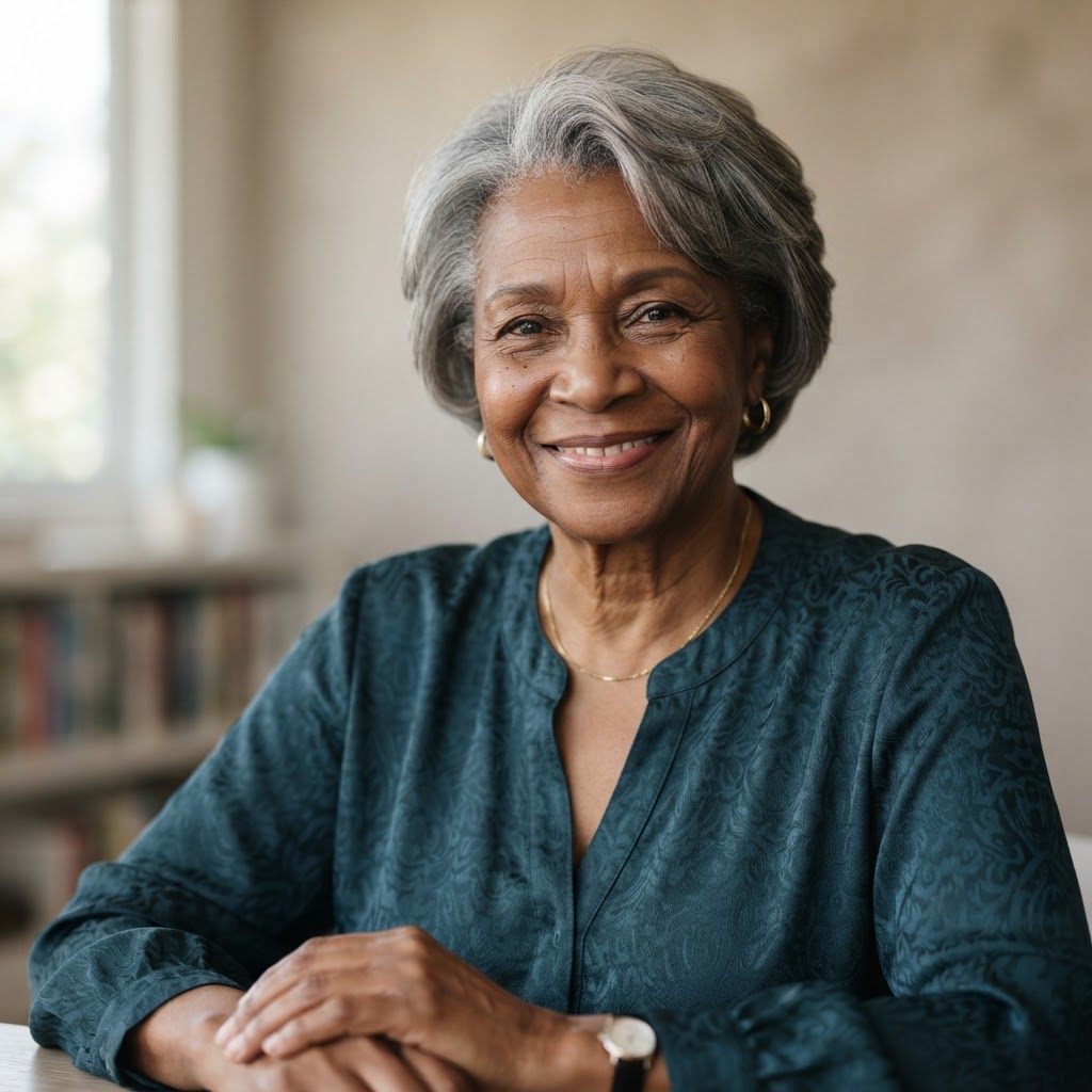 Senior African American woman