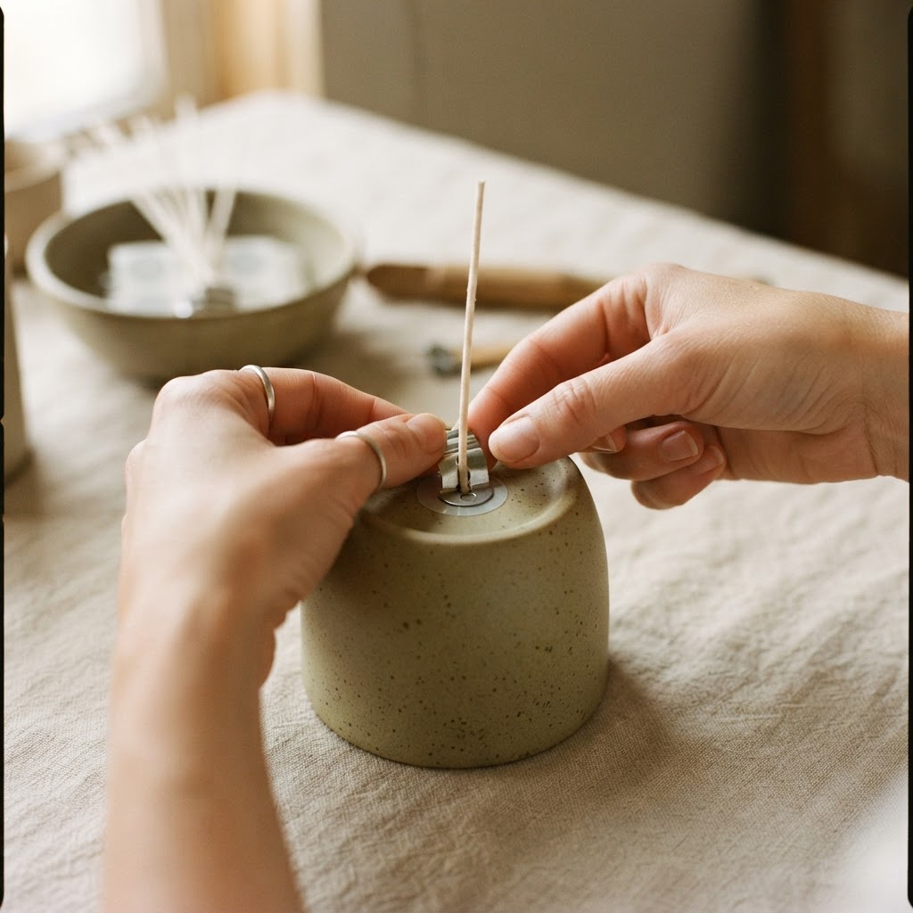 Step 2: Secure the wick