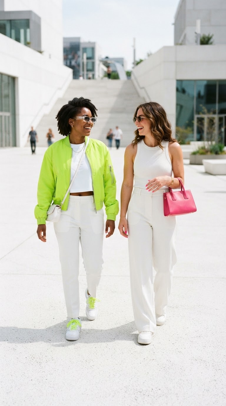 The Neon Minimalist — gay pride outfit inspiration