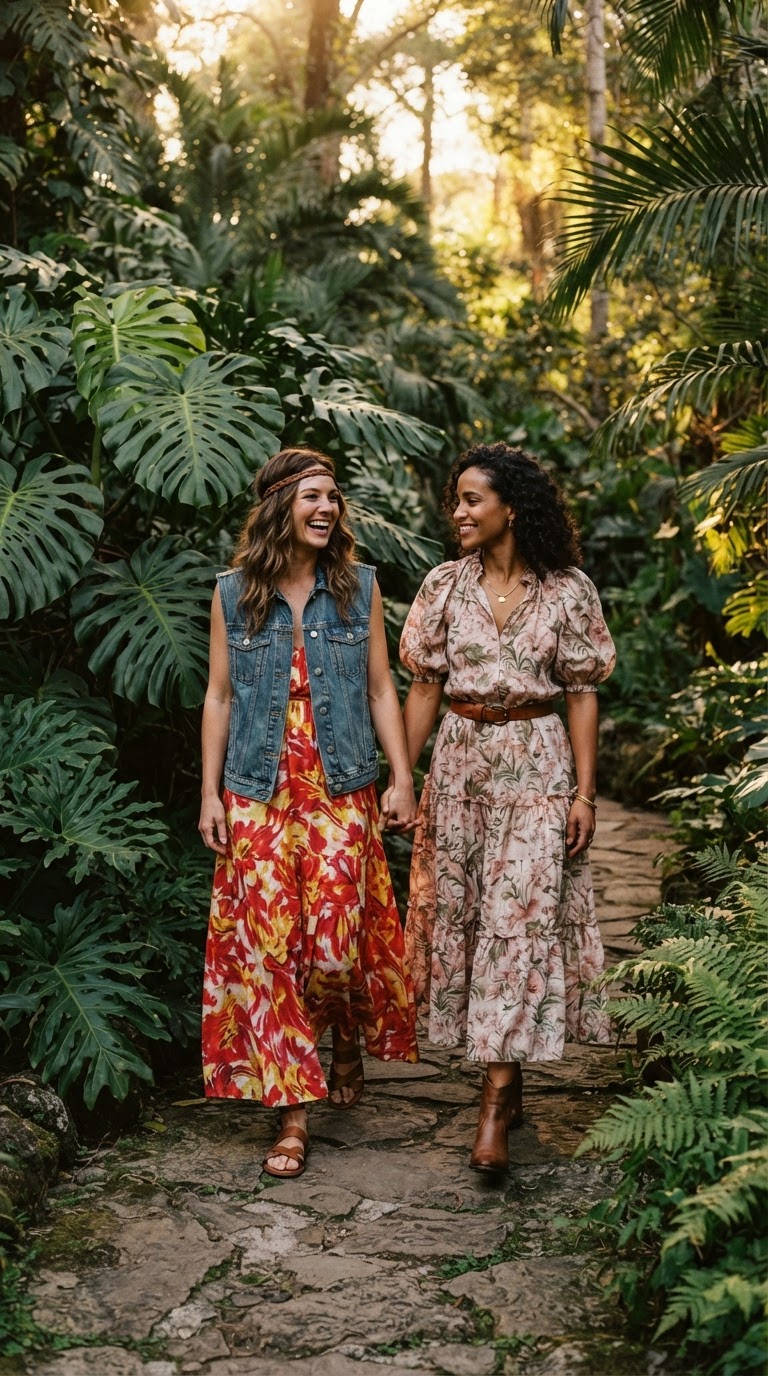 The Romantic Sapphic Floral — gay pride outfit inspiration