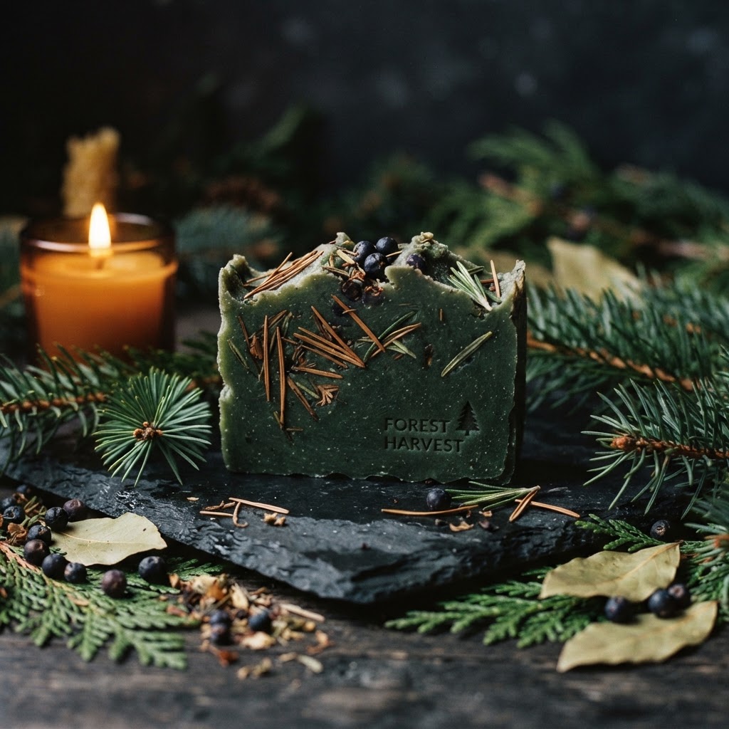Christmas Tree — handcrafted Rustic Passion soap bar