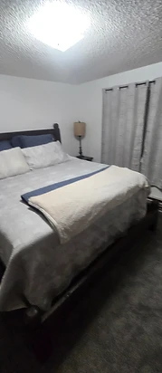 Bedroom with queen bed