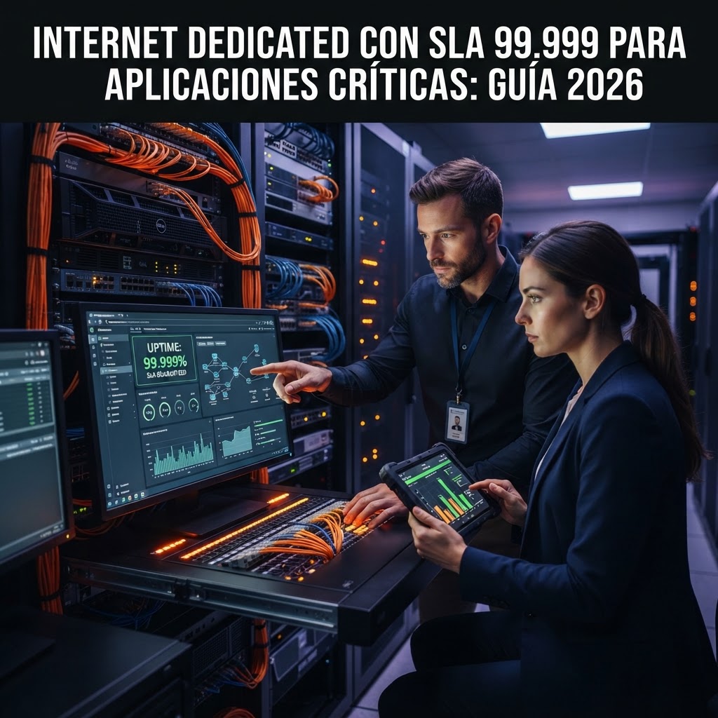 internet dedicado con sla 99.999 para aplicaciones criticas: guía 2026