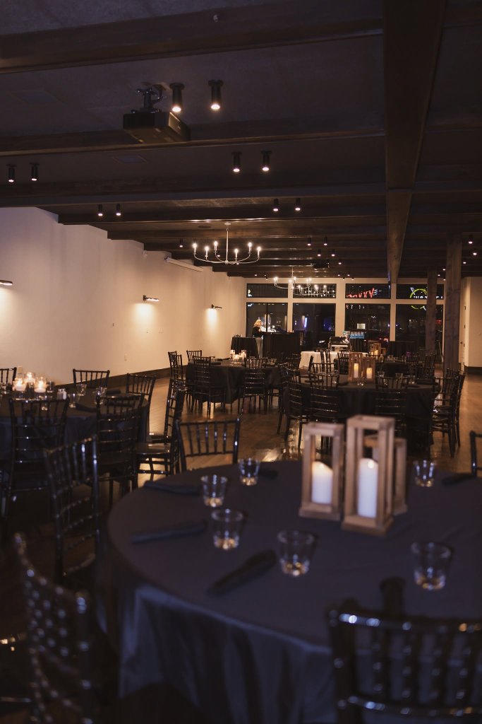 Elegant wedding table with professionally prepared linens