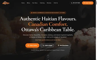 Margo Restaurant website screenshot