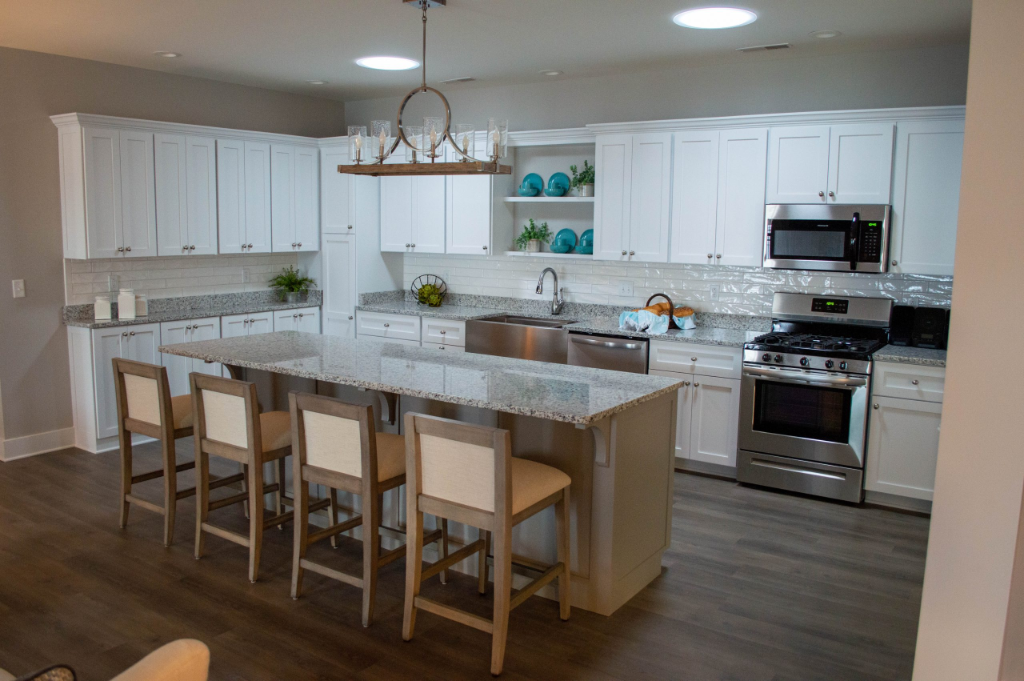 Interior of a Tucker's Landing home kitchen