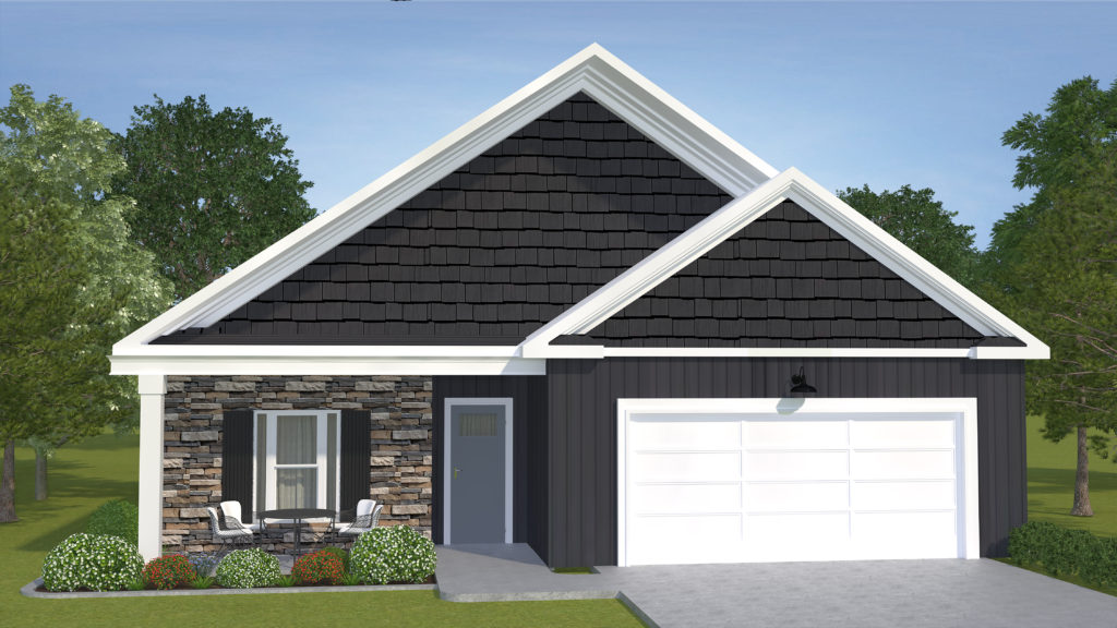 Representative Nickerson front elevation rendering