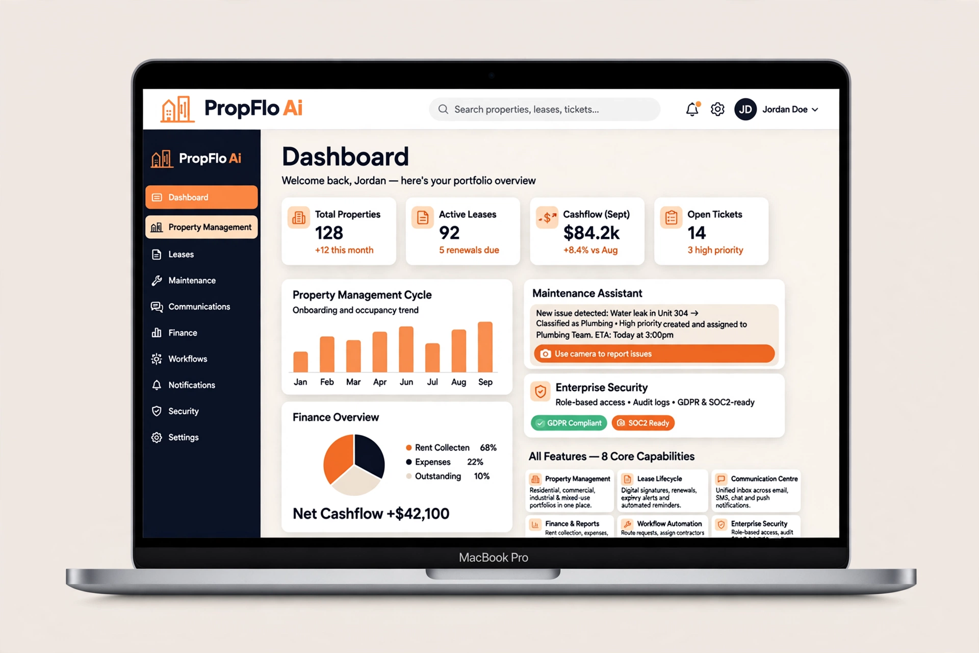 PropFlo Ai platform dashboard