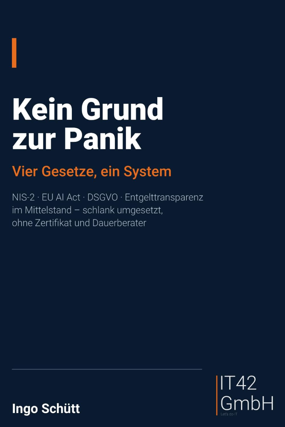 Buchcover: Kein Grund zur Panik — Vier Gesetze, ein System