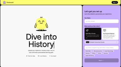 Personalized Tutor template preview
