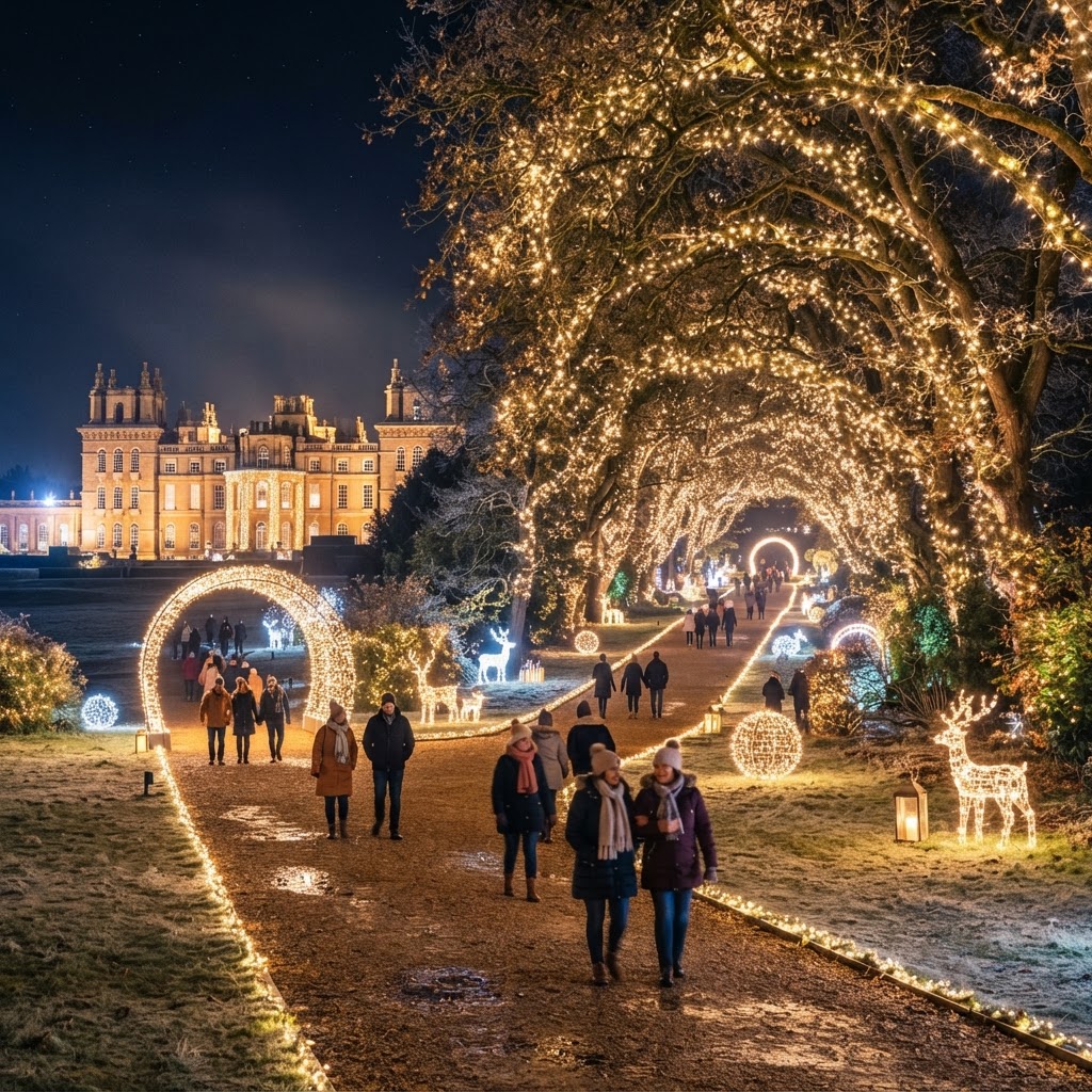 Mottisfont Winter Light Trail
