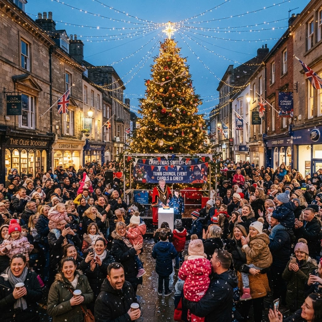 Andover Christmas Lights Switch On