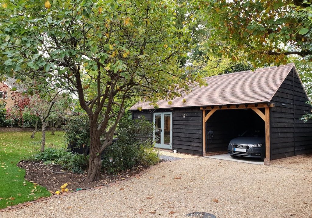 Black-Stained Oak Studio
