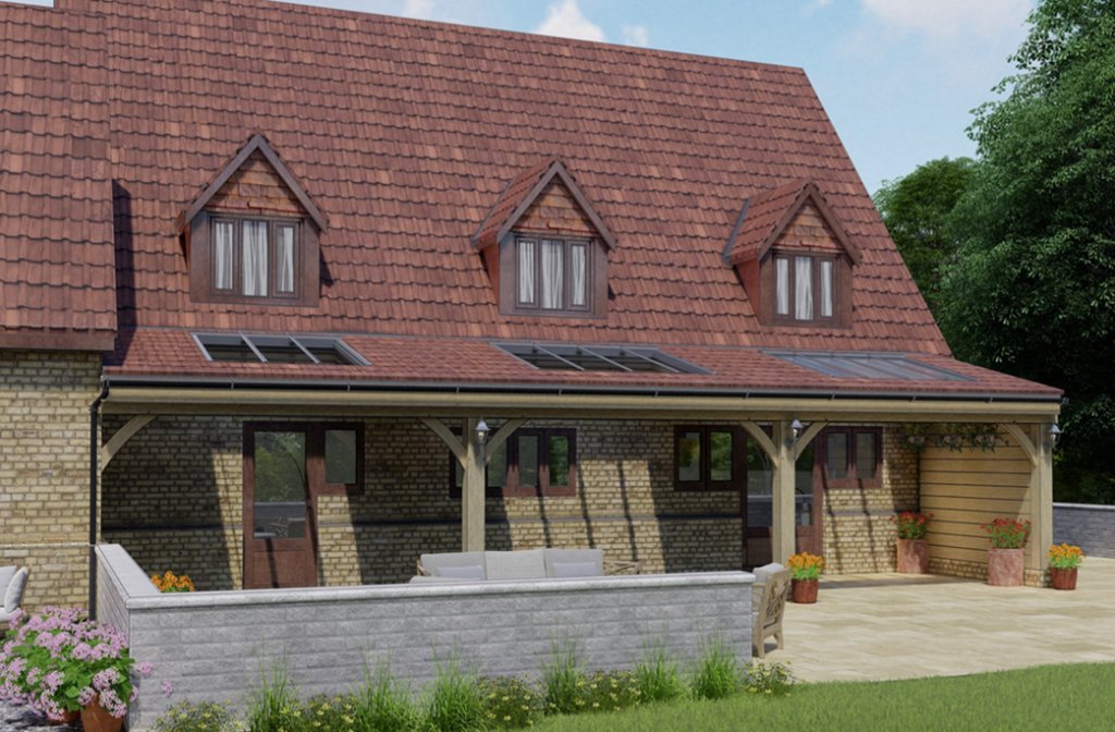 Glazing oak garden rooms