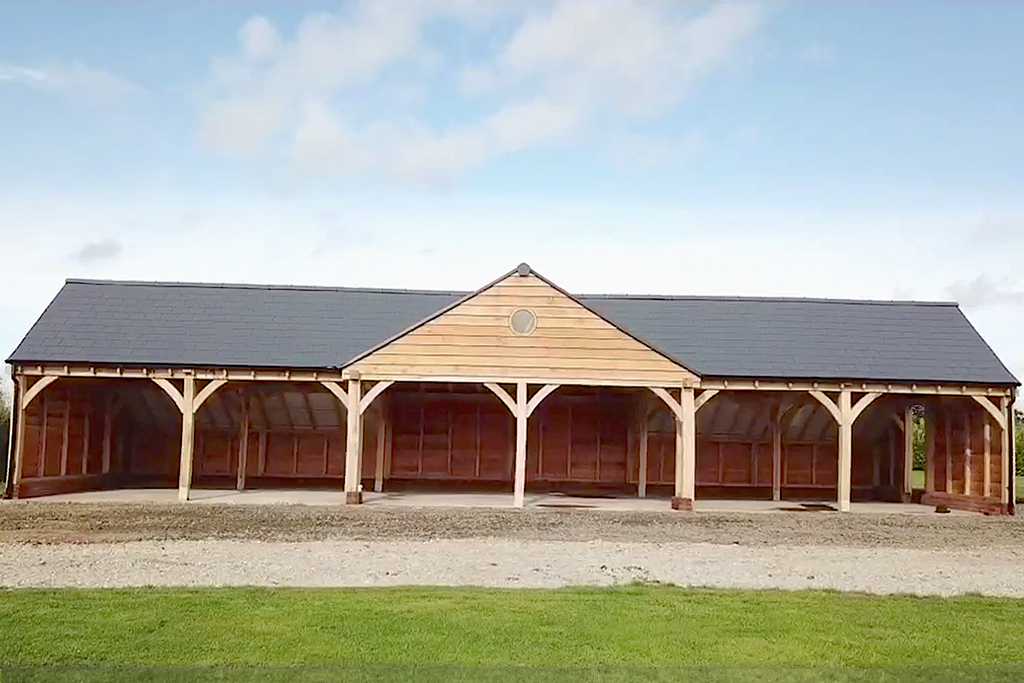 Six-Bay Oak Cart Lodge