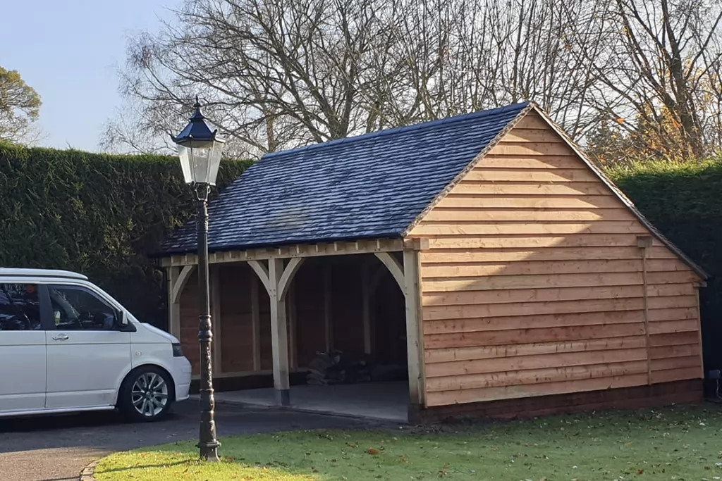 Two-Bay Carport with Camper
