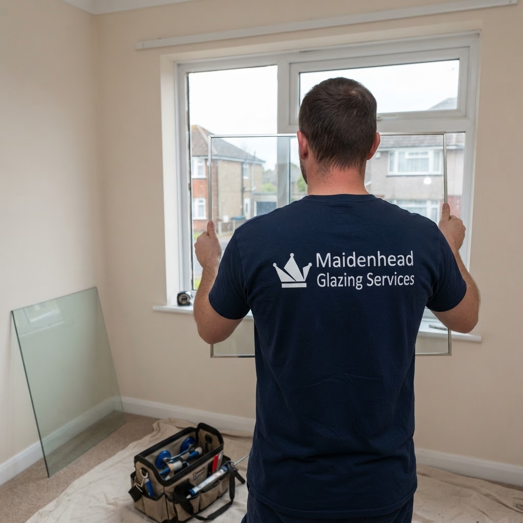 Maidenhead Glazing Services glazier replacing a failed sealed unit