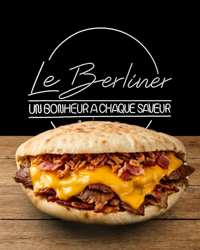 Sandwich döner Crispy Cheddar, kebab artisanal Roanne
