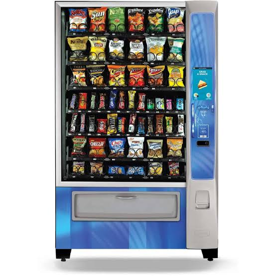 Snackautomat med spiraler og touchskærm til snacks