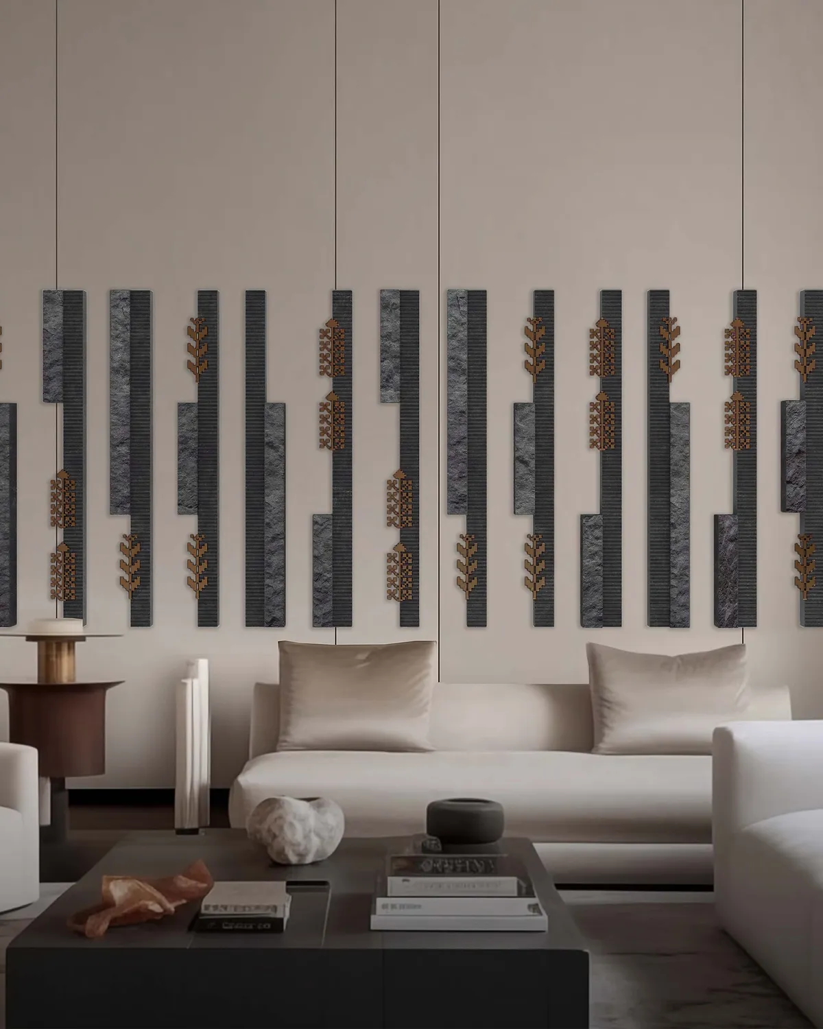 Embroidered Basalt Stems — Full view