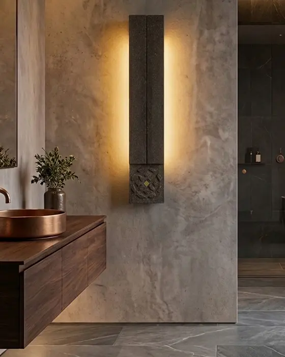Charcoal Medallion Wall Light