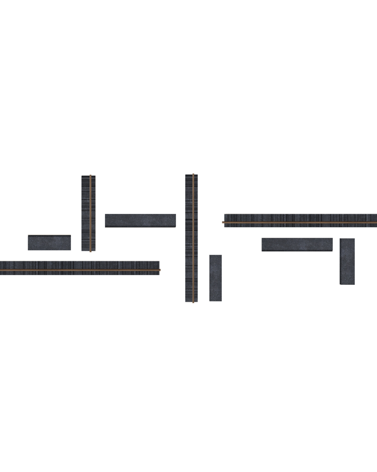 Linear Basalt Wall Installation — View 2