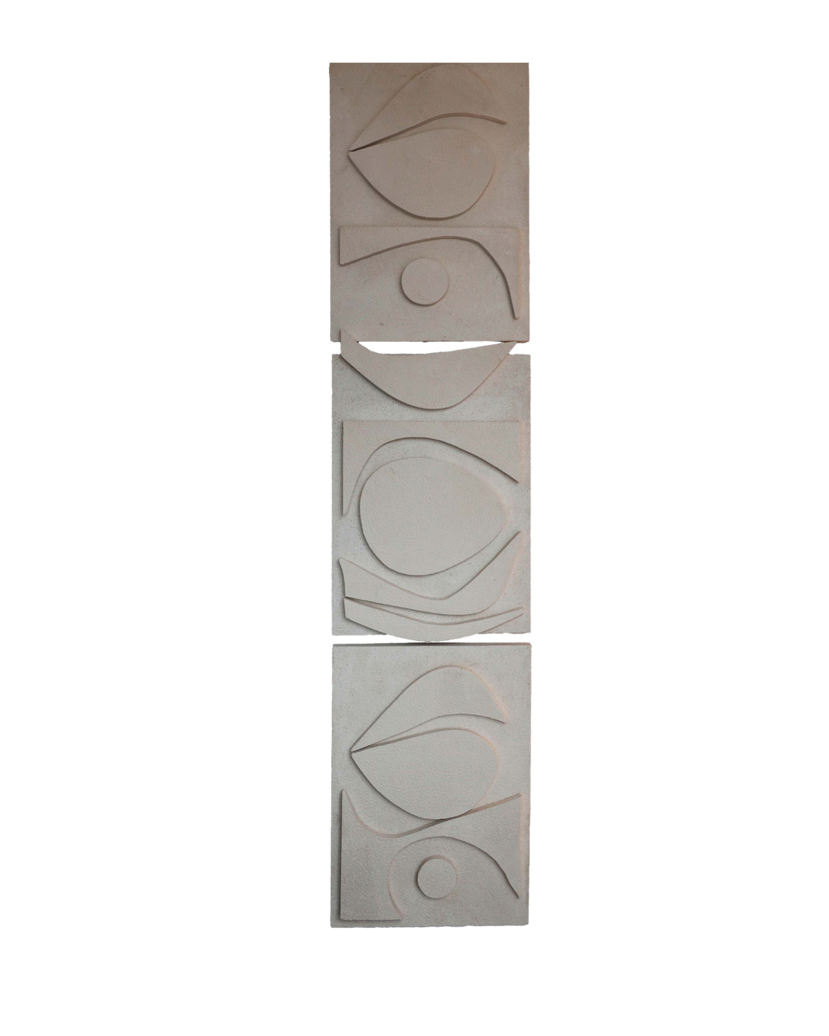 Organic Form Relief Triptych — View 2