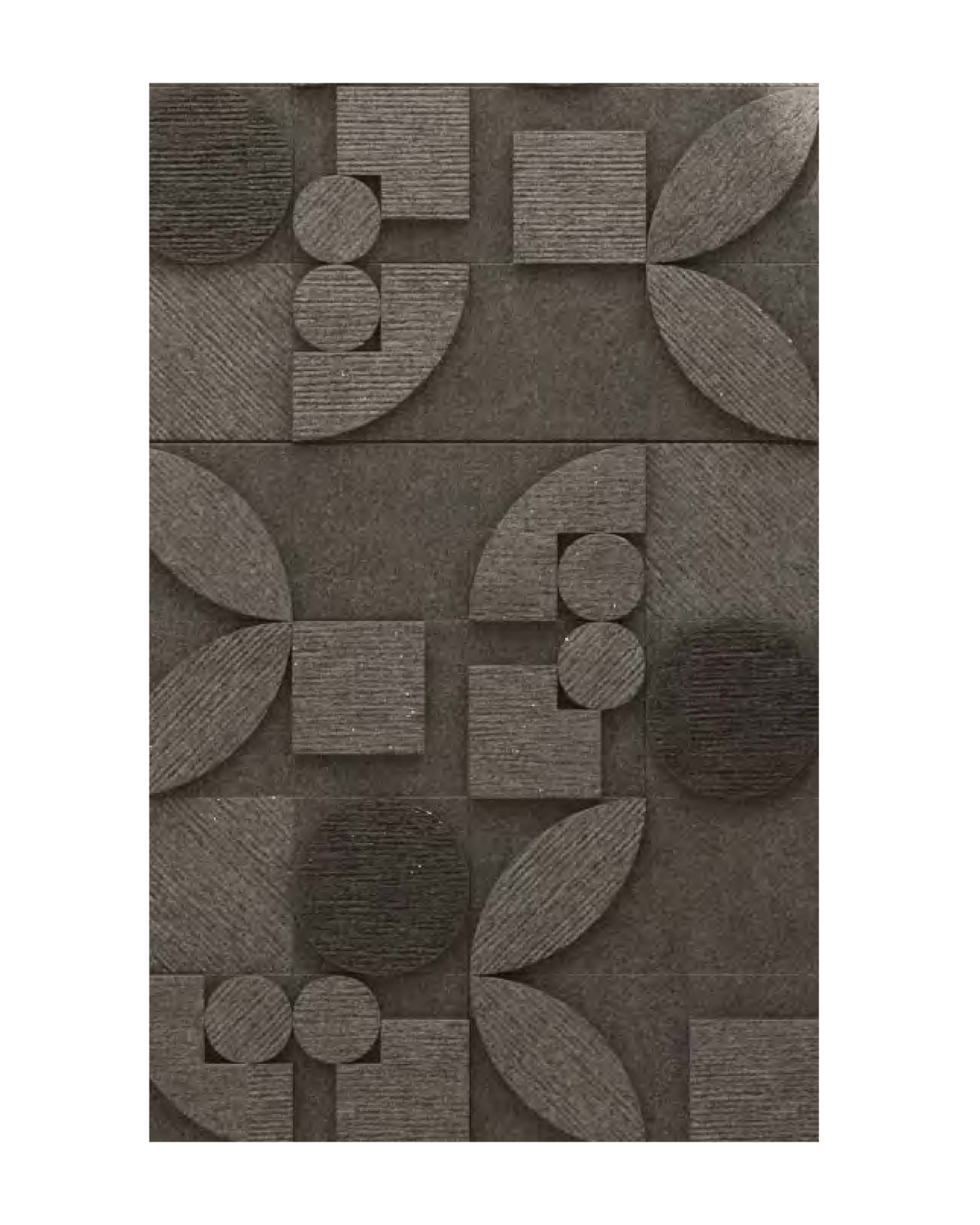 Petal Geometry Basalt Relief — View 2