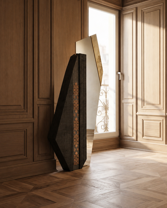 Zahir — Signature Mirror, Natural stone, Textured stone and mirror finish
