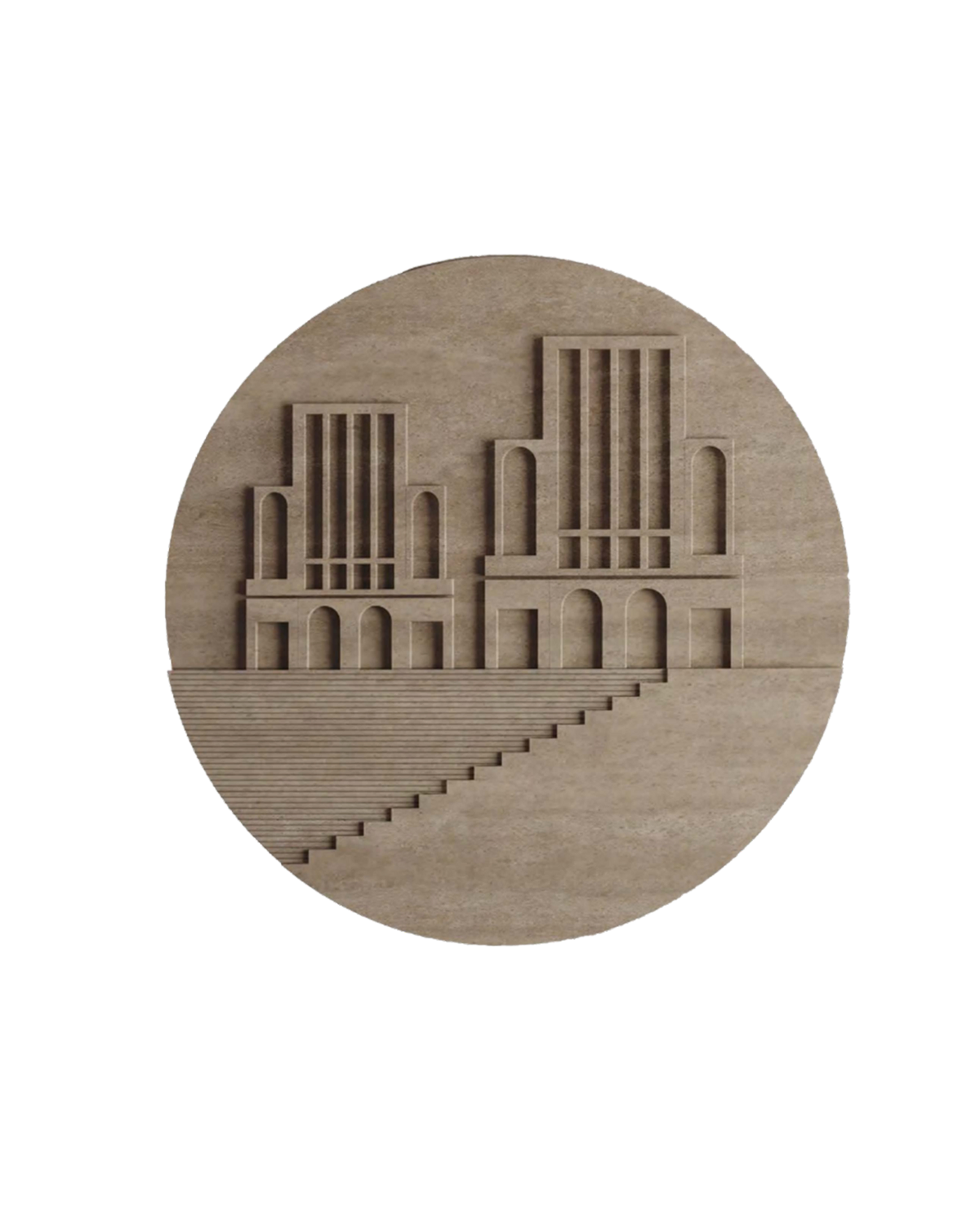 Arcade Skyline Stone Roundel — View 2