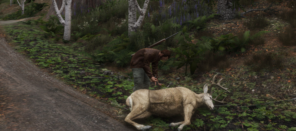Hunting in the forest