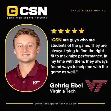 Gehrig Ebel — Virginia Tech athlete testimonial