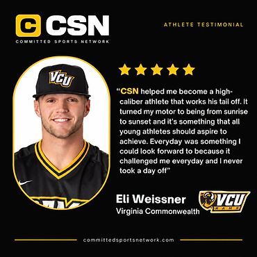 Eli Weissner — Virginia Commonwealth athlete testimonial