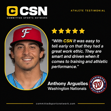 Anthony Arguelles — Washington Nationals athlete testimonial