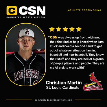 Christian Martin — St. Louis Cardinals athlete testimonial