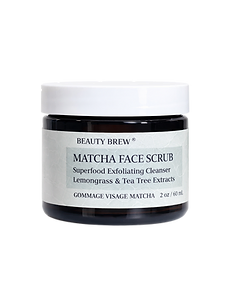 MATCHA & TEA TREE FACE SCRUB beauty brew