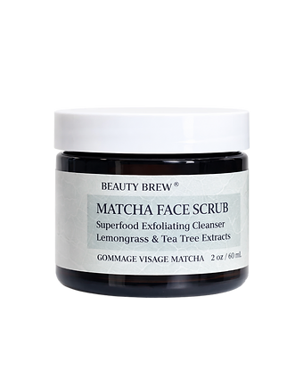 MATCHA & TEA TREE FACE SCRUB beauty brew