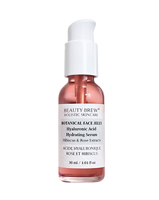 BOTANICAL FACE JELLY | Hyaluronic Acid, Hibiscus & Rose Extracts beauty brew
