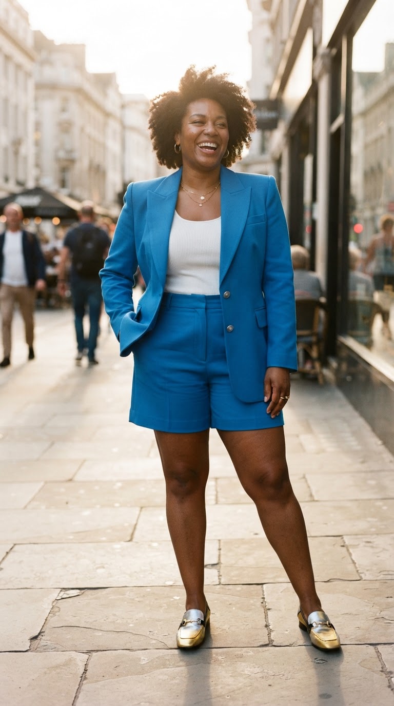 The Graphic Power Suit — plus size pride outfit inspiration