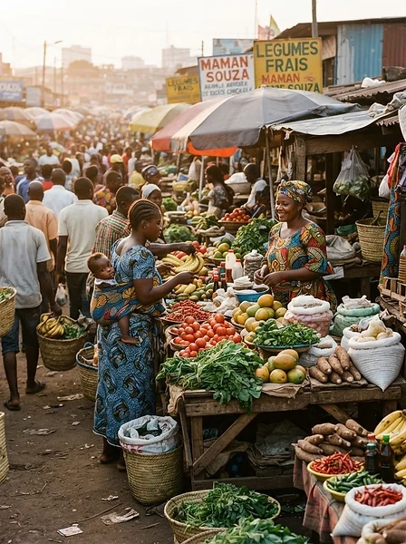 Marché de Kinshasa en mouvement