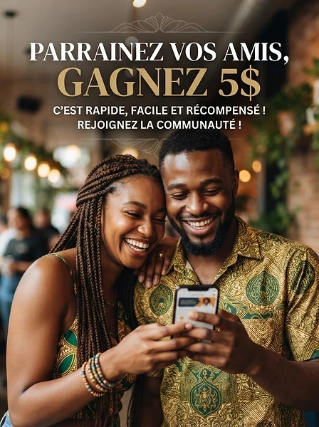 Parrainez vos amis et gagnez 5$ sur Ntalo