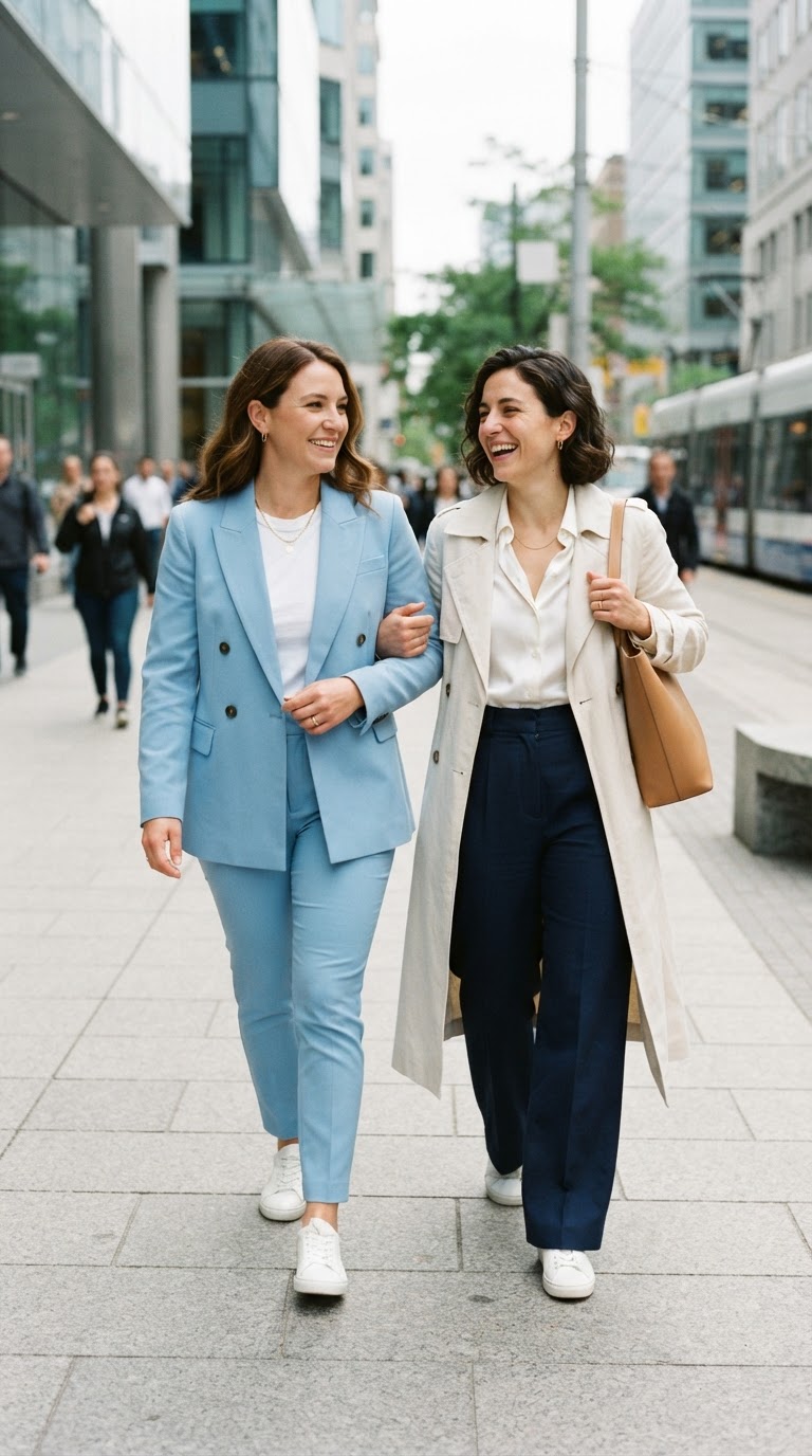 The Power Suit in Sky Blue