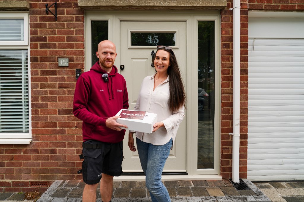 Vue Windows & Doors customers with a new composite front door
