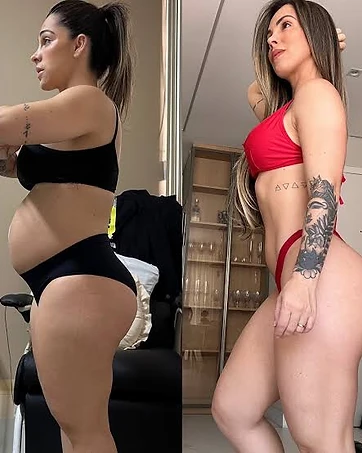 Transformação de Rafaela — antes e depois