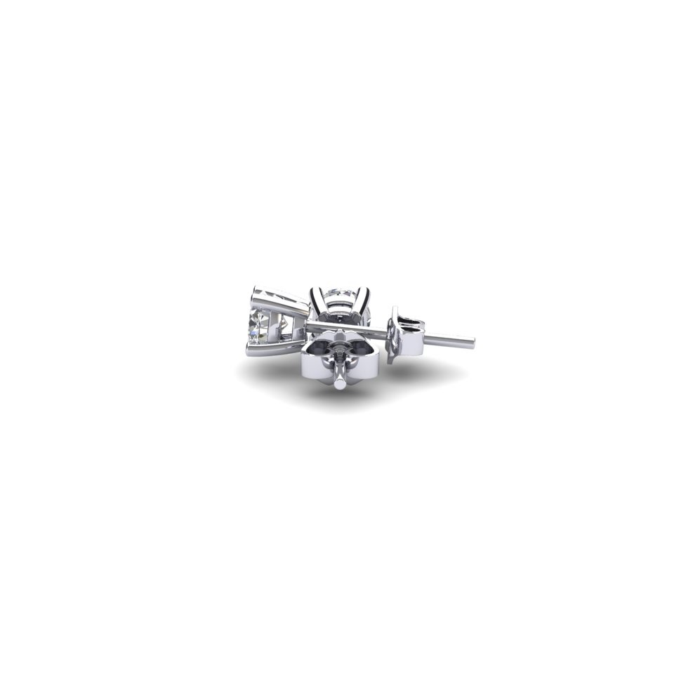 Tension-Set Round Diamond Solitaire Ring | 18ct White Gold 1