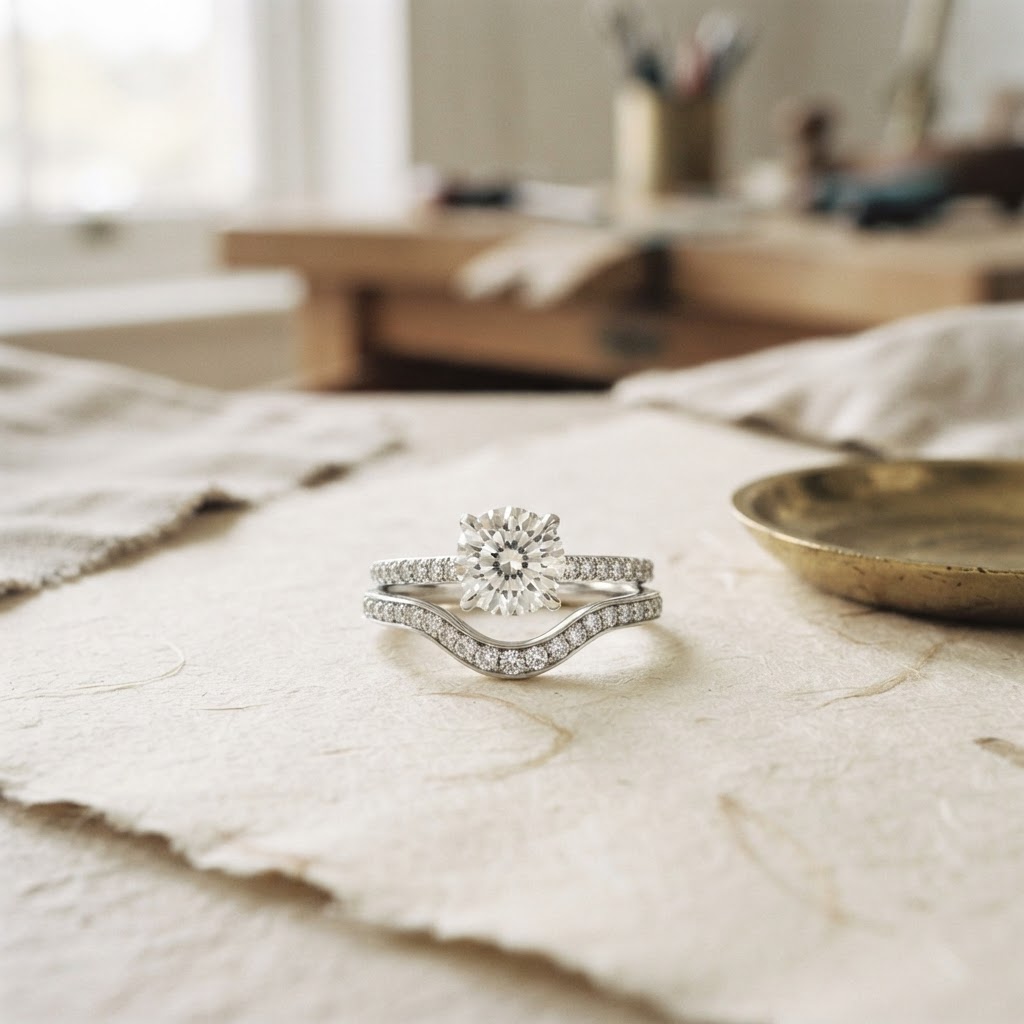 Custom wedding bands in Hamilton shaped to fit your engagement ring