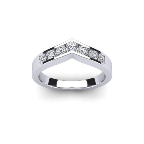 Round Diamond Solitaire Engagement Ring | Cushion Claw 18ct White Gold 1